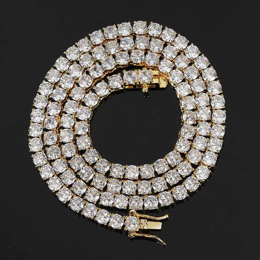 Tennis Necklace in Gold or Platinum
