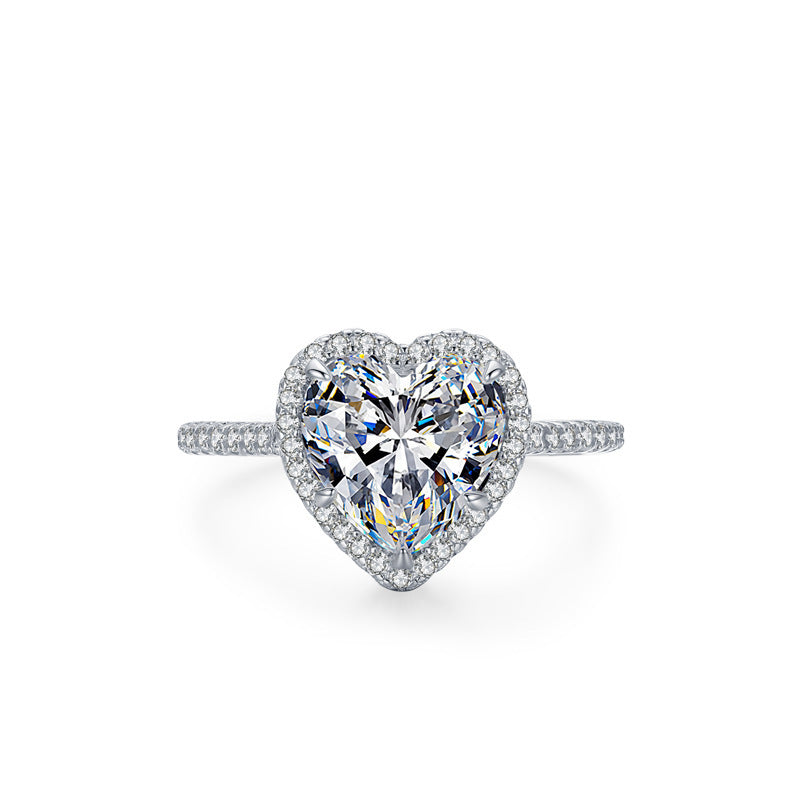 Crystal Heart Ring