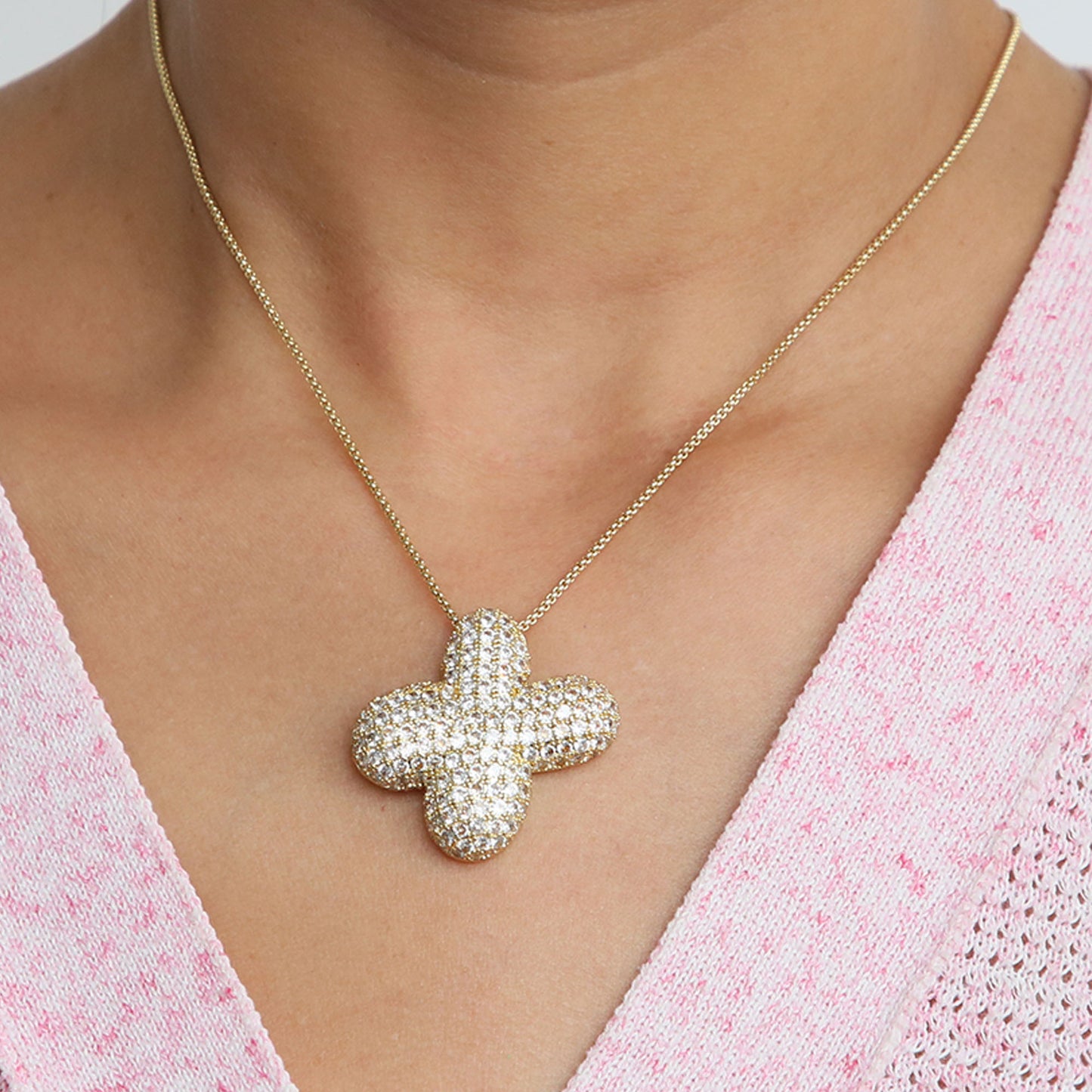 Bubble Initial Necklace