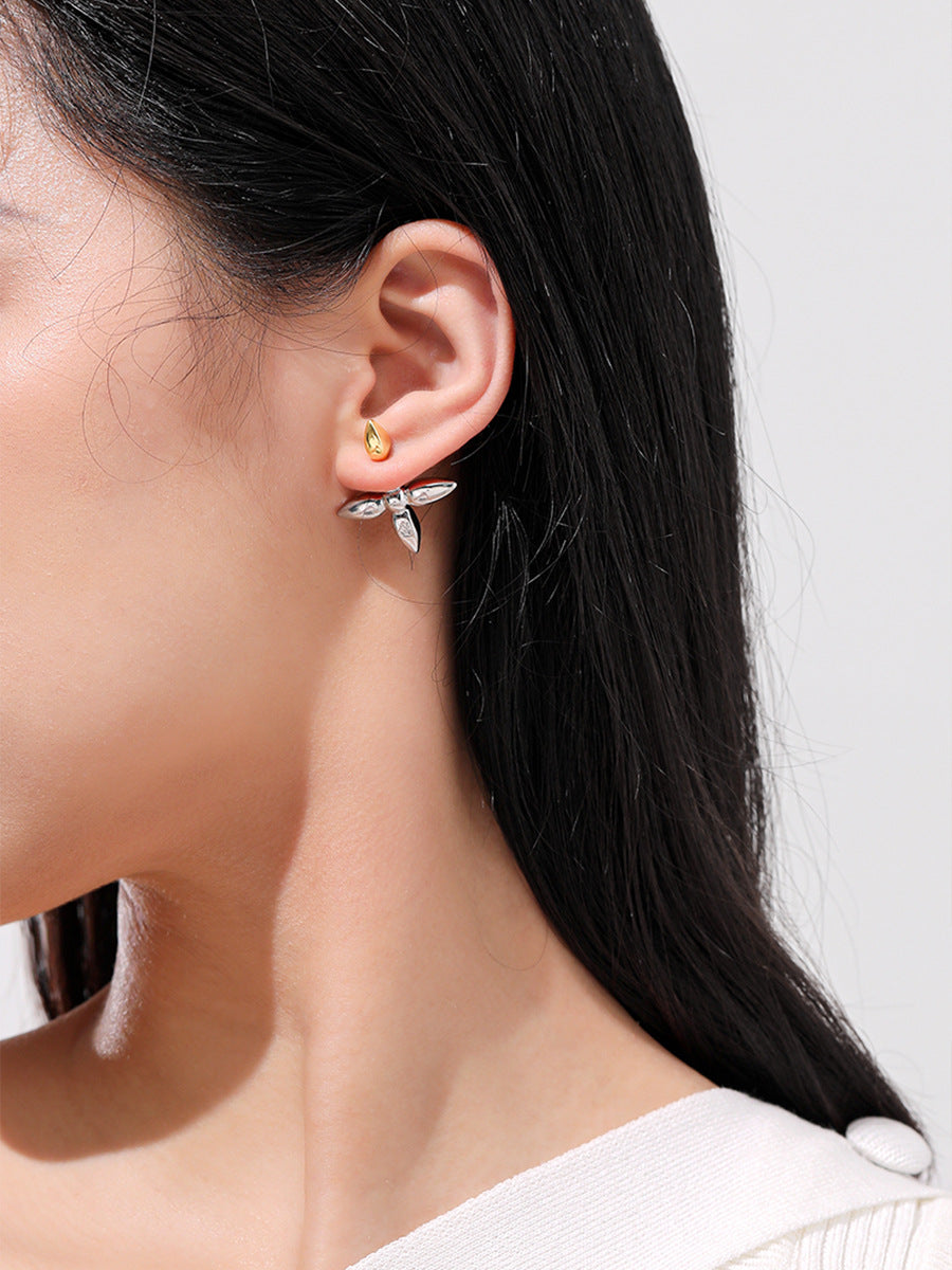 Silver Gold Earrings