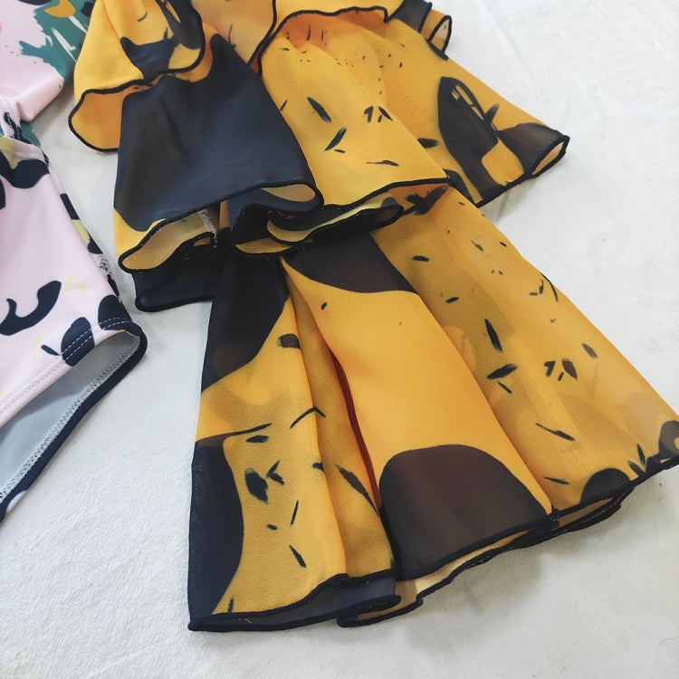 Ruffle Sleeves Swimsuit