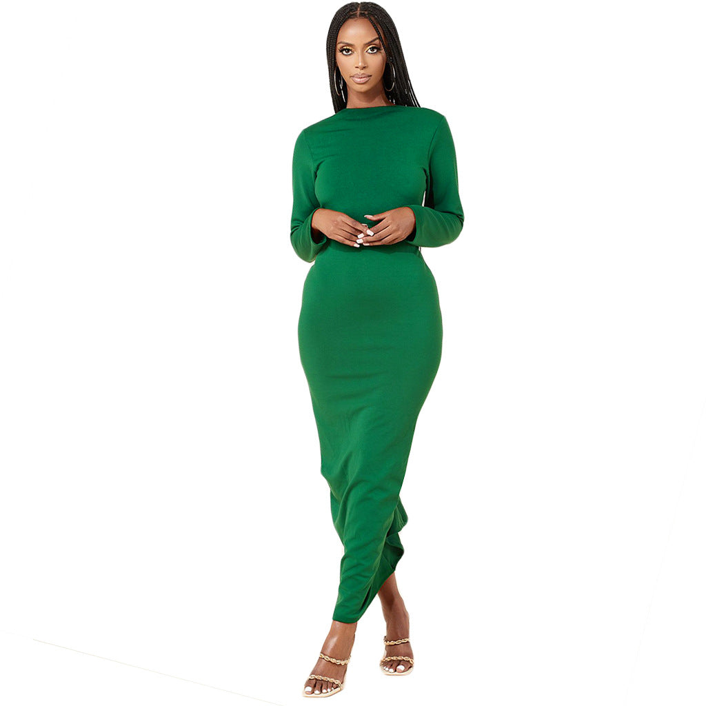 Long Sleeve Maxi Bodycon Dress