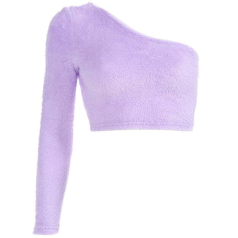 Fuzzy Crop Sweater