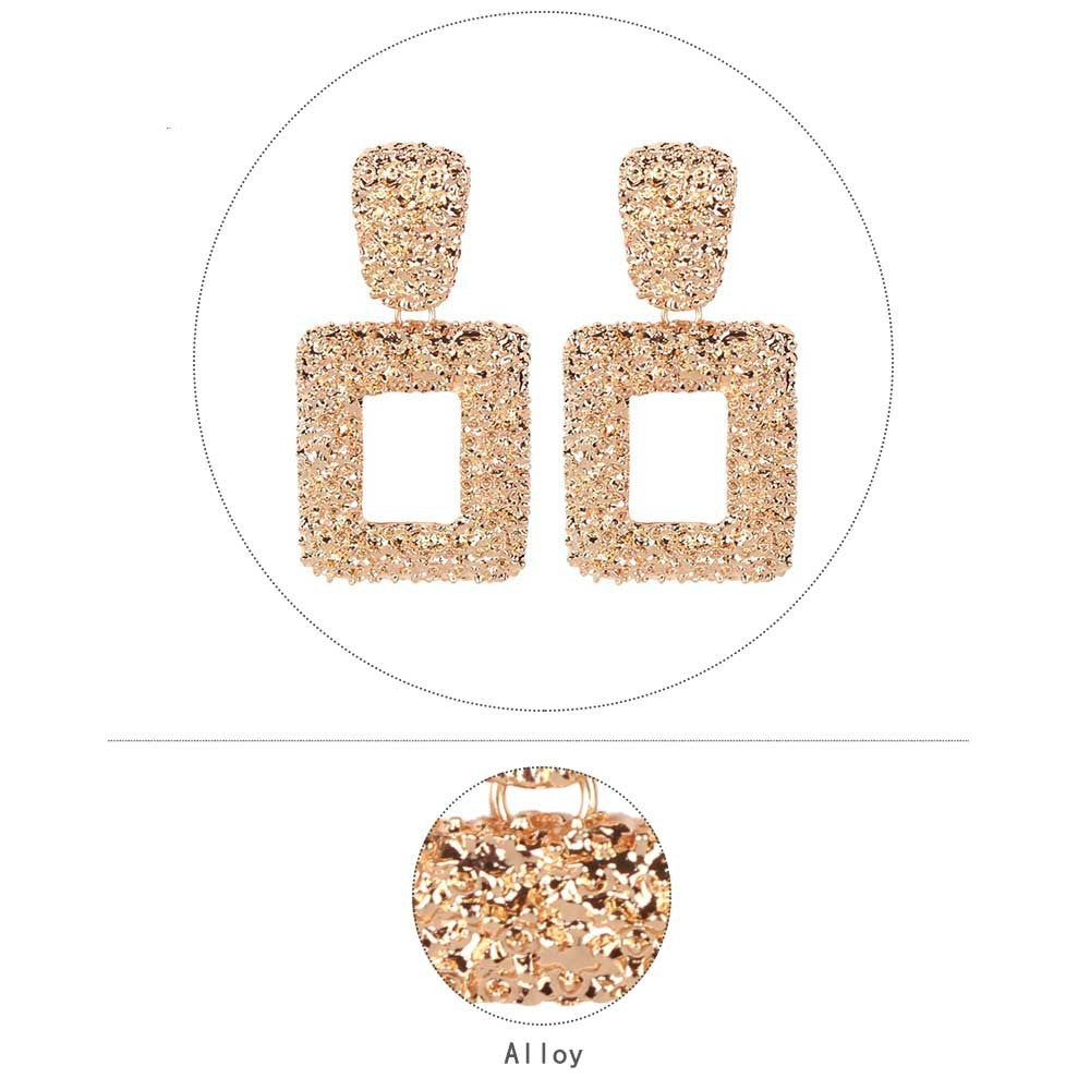 Geometric Square Earrings