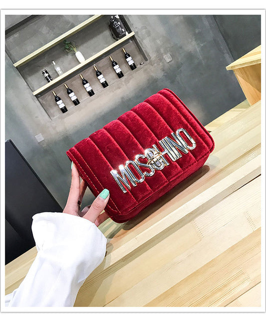 Velvet Letter Bag