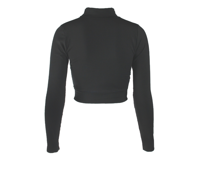 Long-Sleeve High-Neck Top