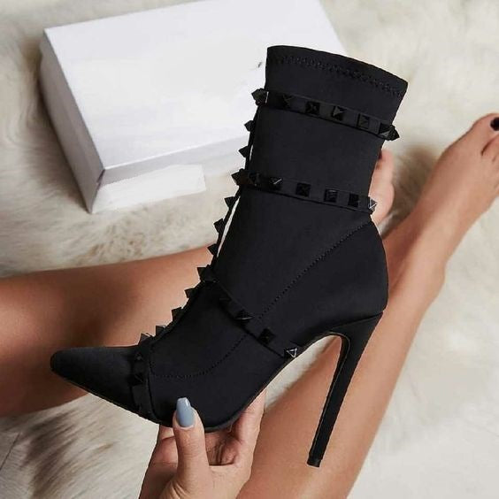 Spiked Ankle Boots