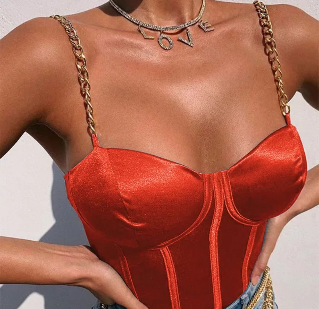 Satin Chain Camisole Top