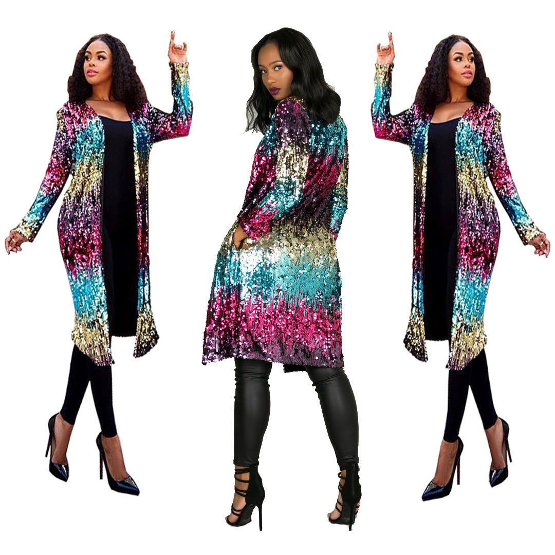 Sequined Cardigan Jacket