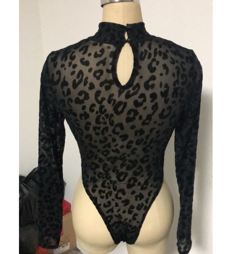 Leopard Mesh Bodysuit