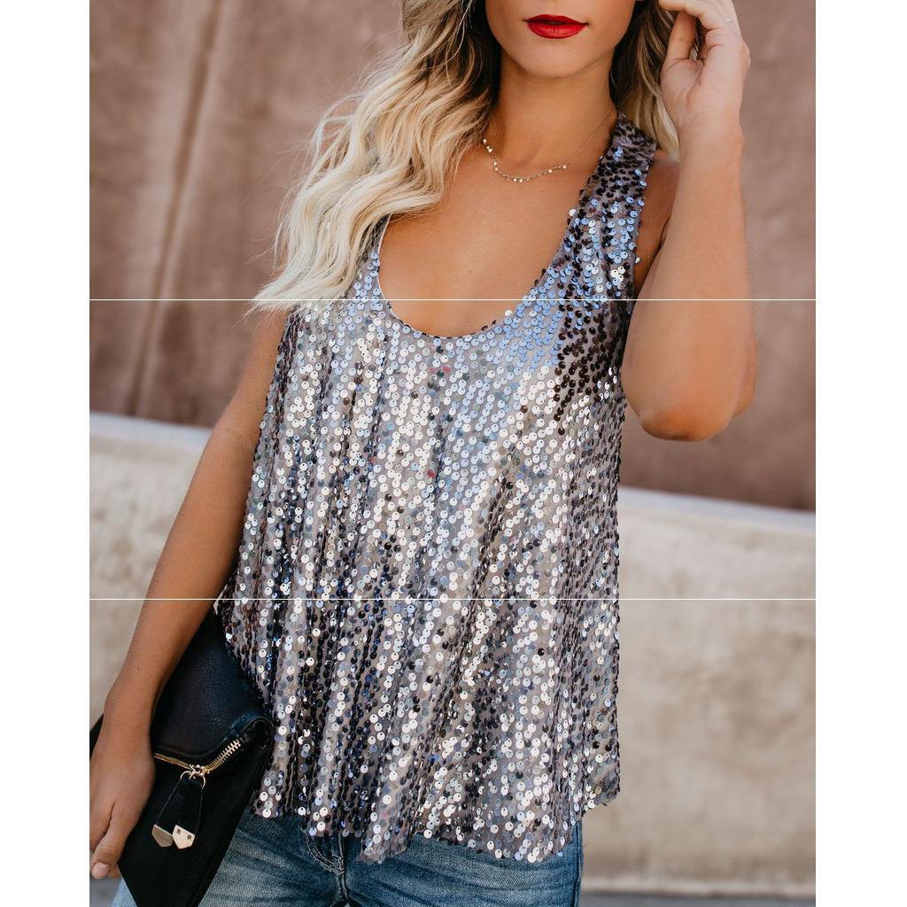 Sequined Camisole Top