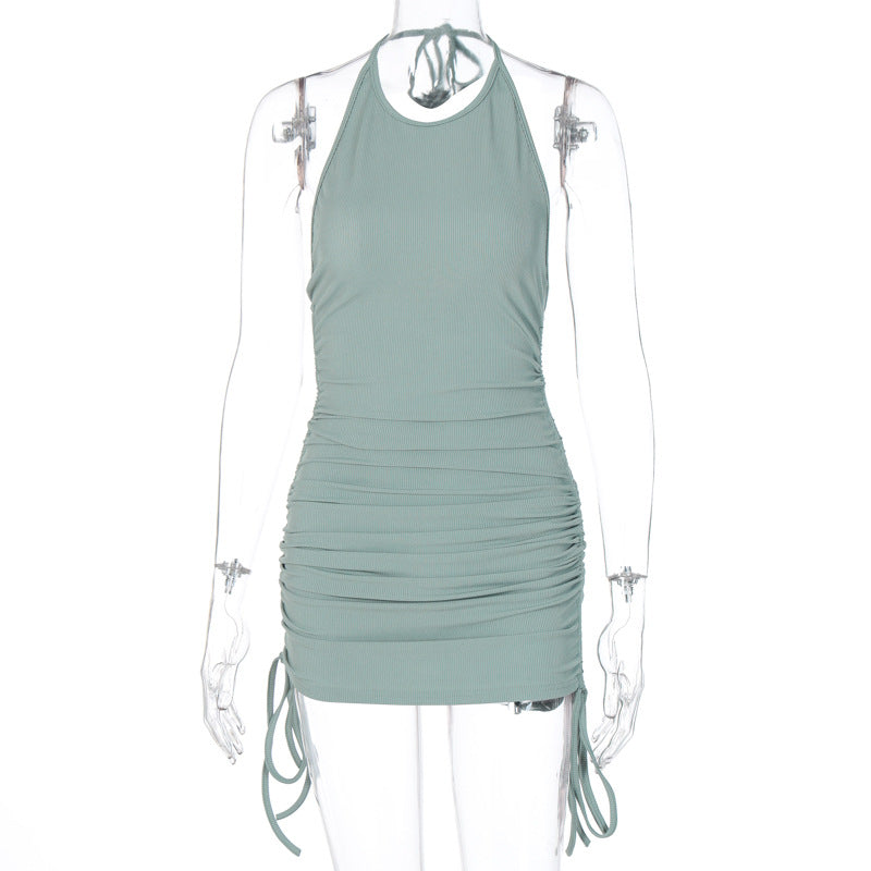 Side Boob Halter Dress