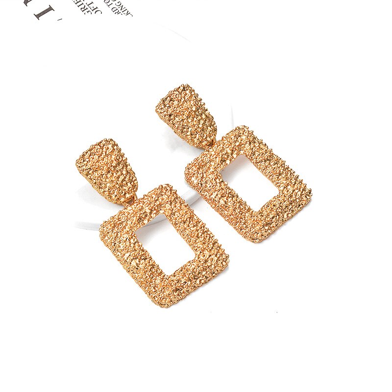 Geometric Square Earrings