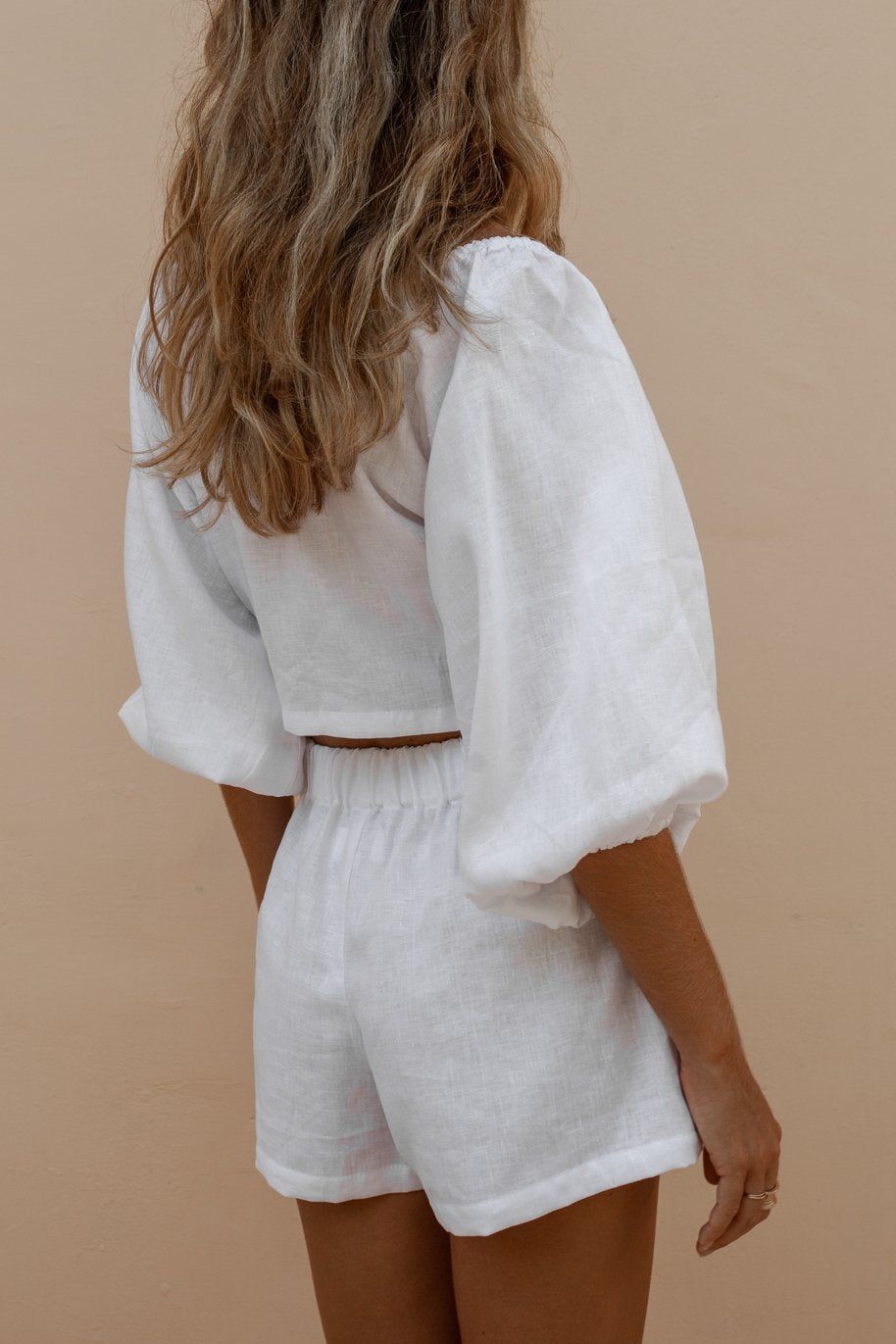 Tie Front Shorts Set