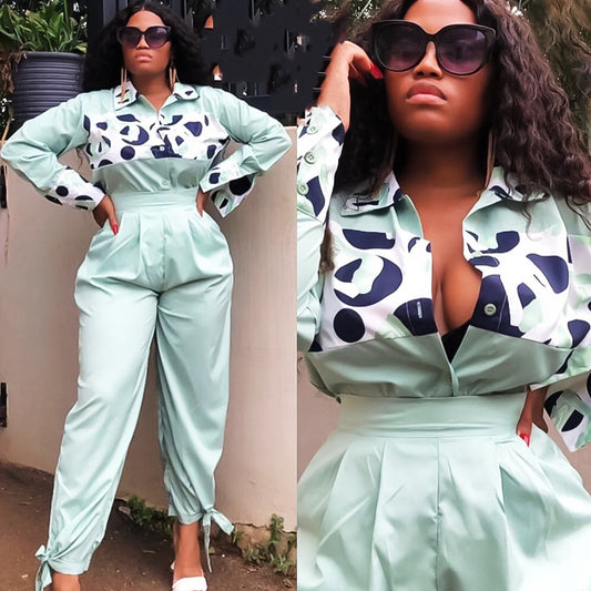 Printed Casual Jumpsuit