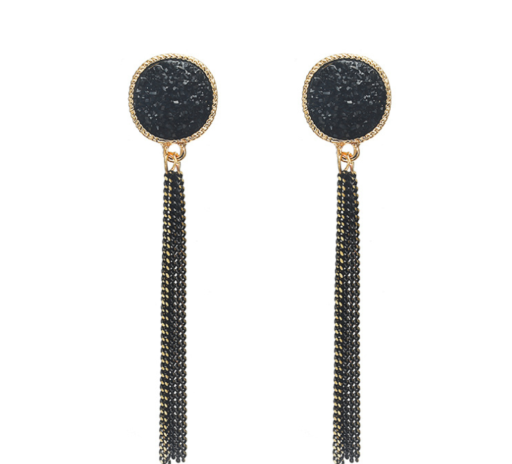 Geometric Tassel Earrings