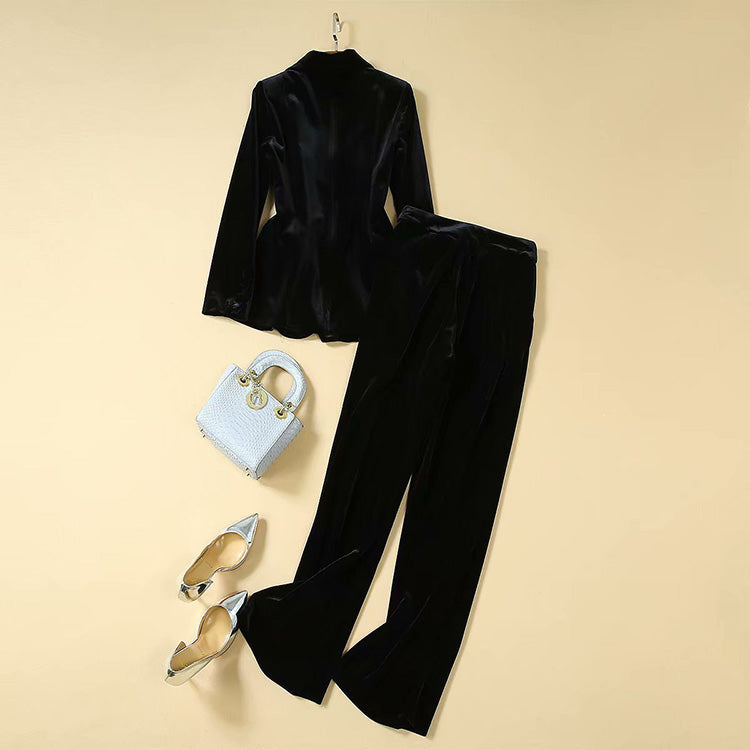 Velvet Two Piece Suit