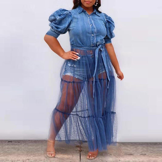Denim Maxi Dress
