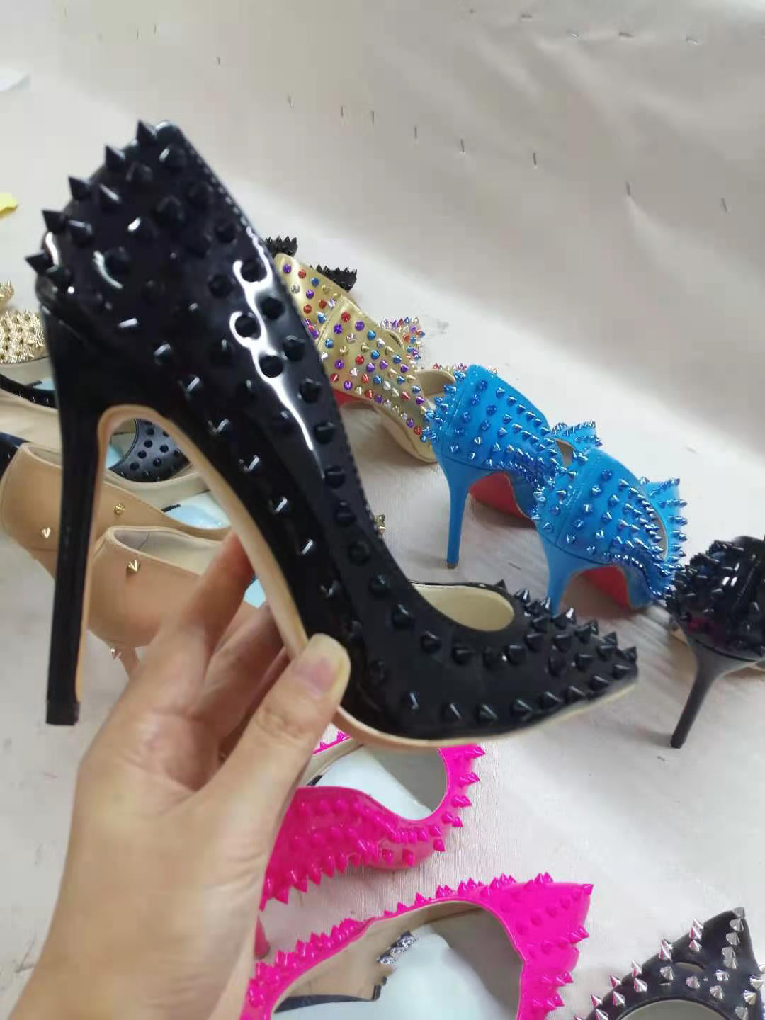 Spiked High Heels