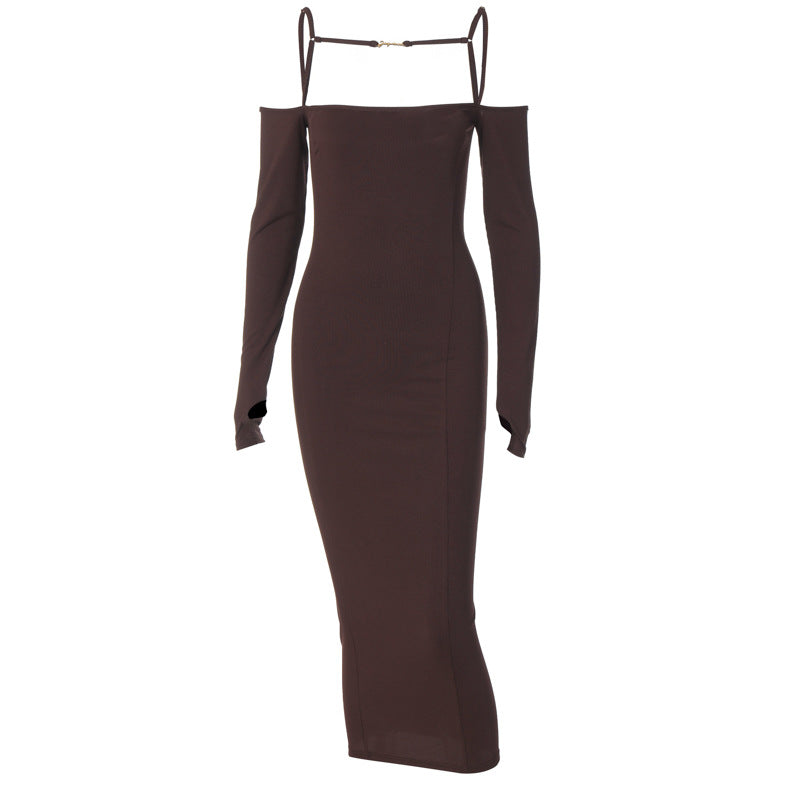 Long Sleeve Ribbed Dress