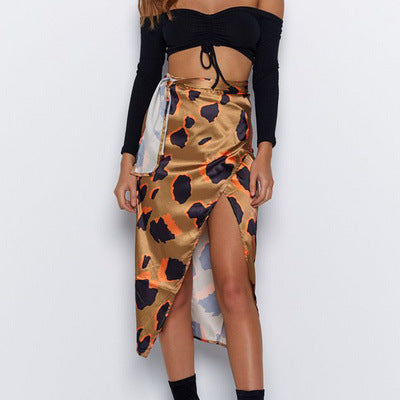 High Waist Slit Skirt