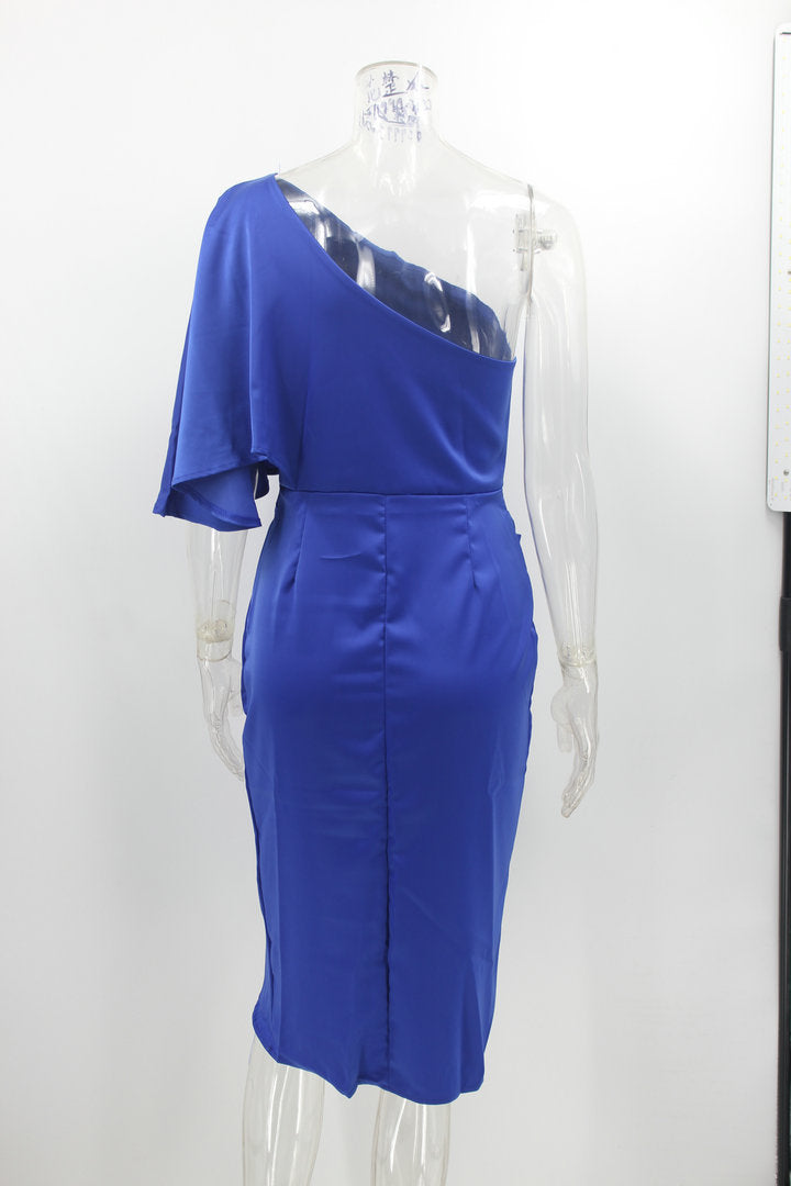 One Shoulder Evening Dress