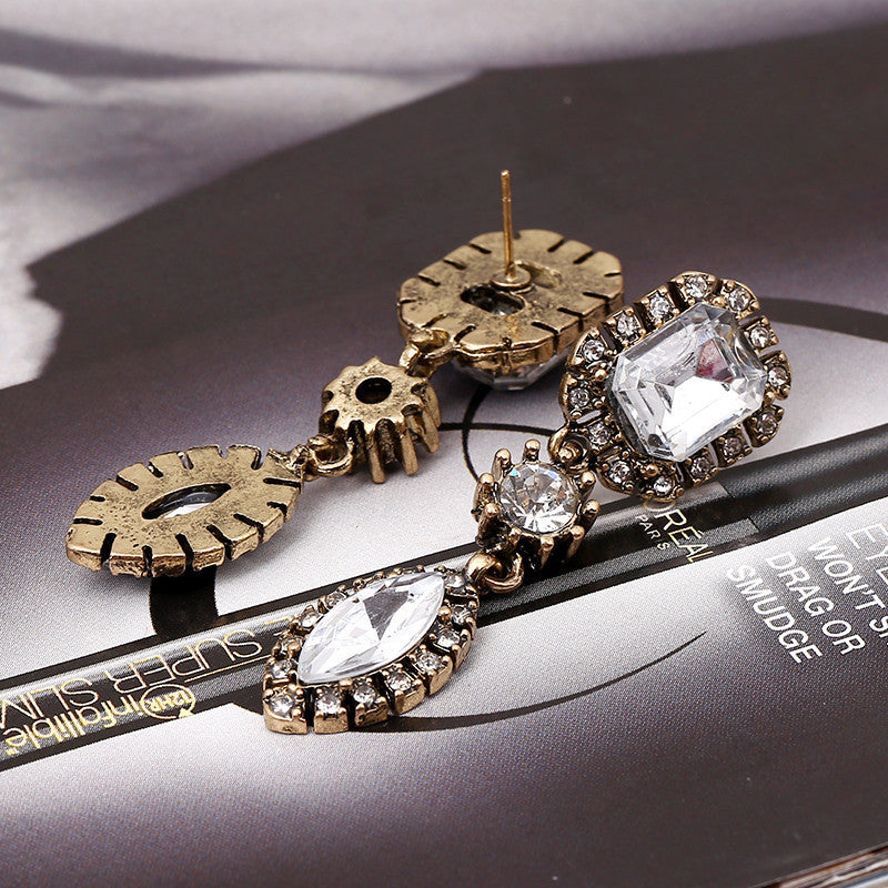 Inlaid Gemstone Earrings