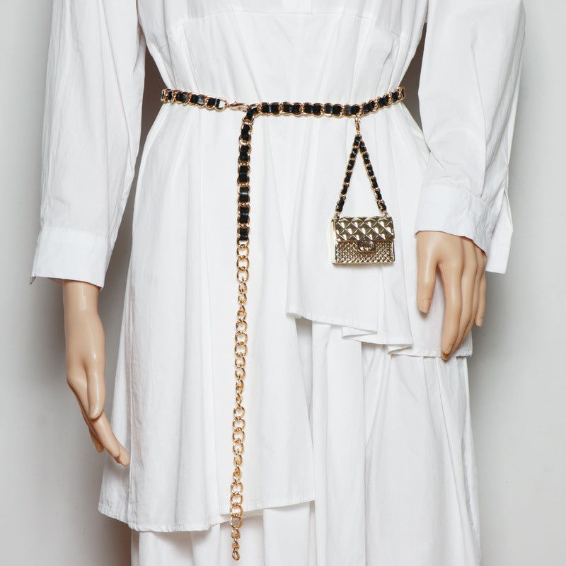 Chain Belt with Mini Bag