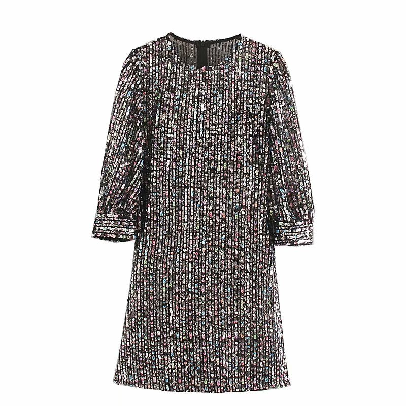 Sequined Mini Dress