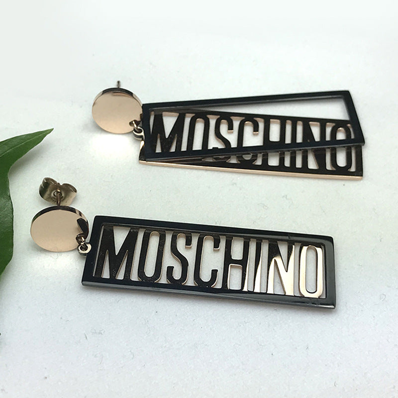 Letter Pendent Earrings