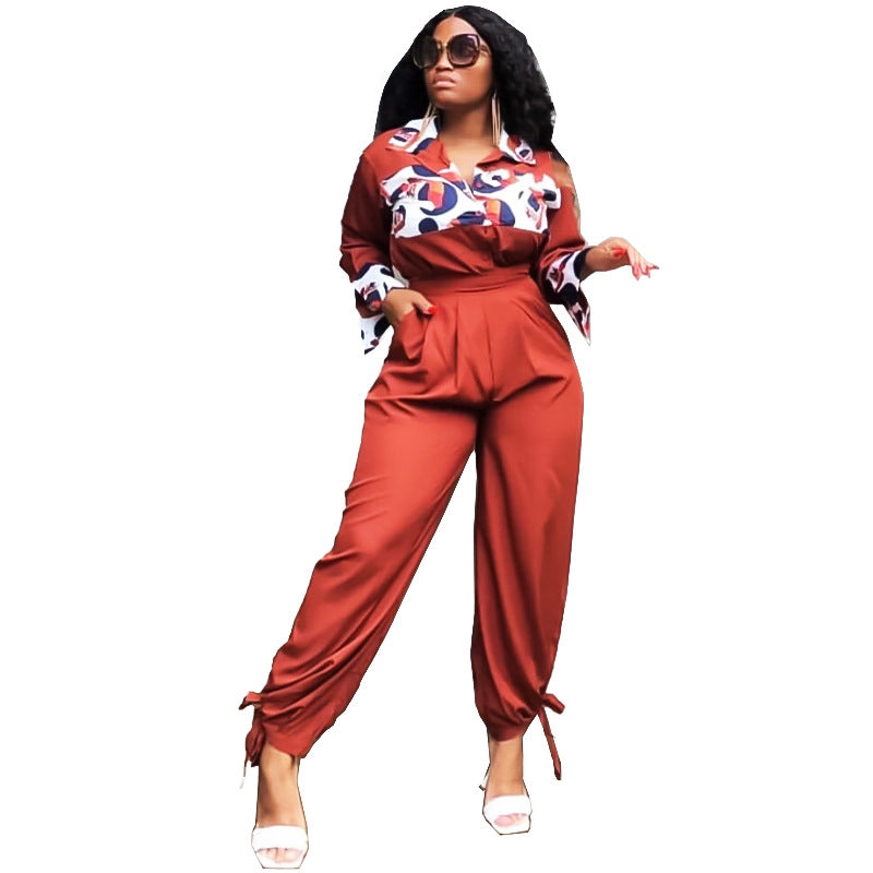 Printed Casual Jumpsuit