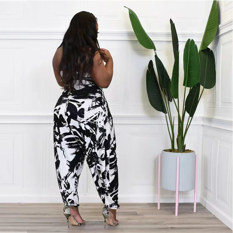 Printed Halter Jumpsuit