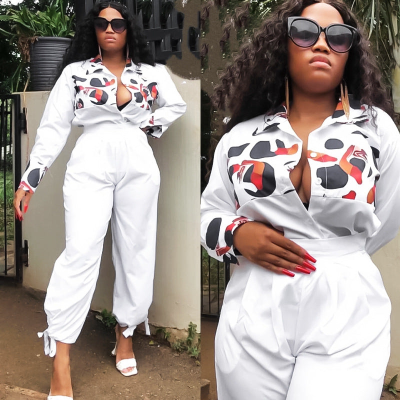 Printed Casual Jumpsuit