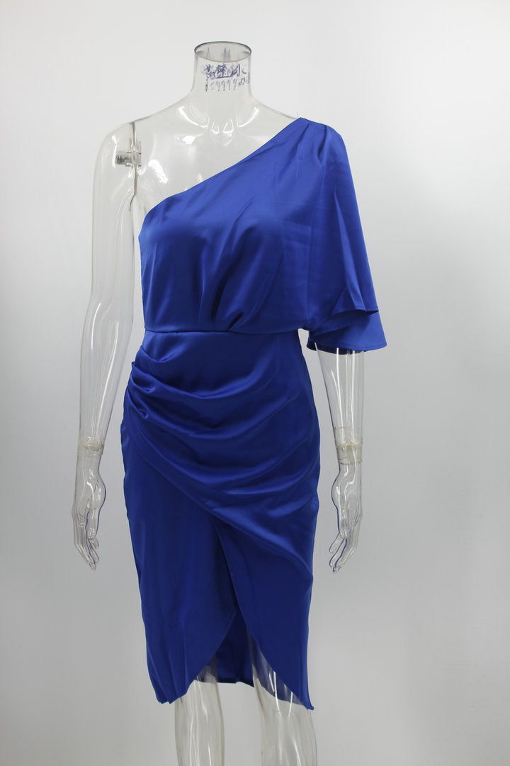 One Shoulder Evening Dress