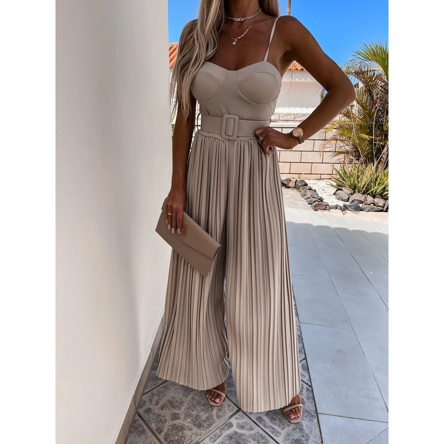 Pleated Jumpsuit