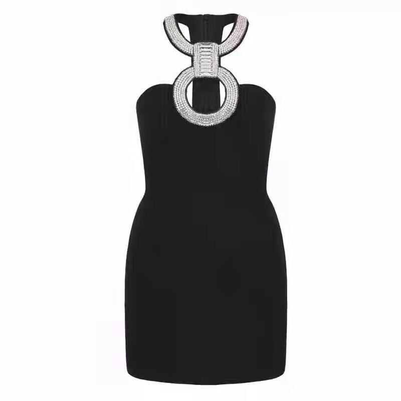 Diamond Neck Dress