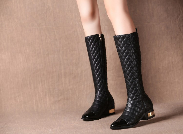 Quilted Riding Boots