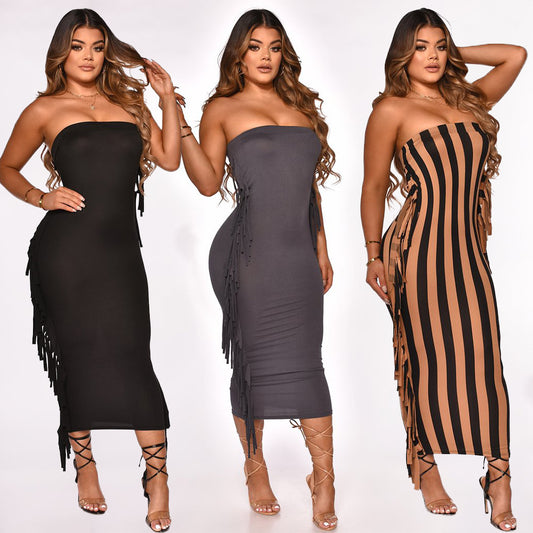 Fringed Tight Dress