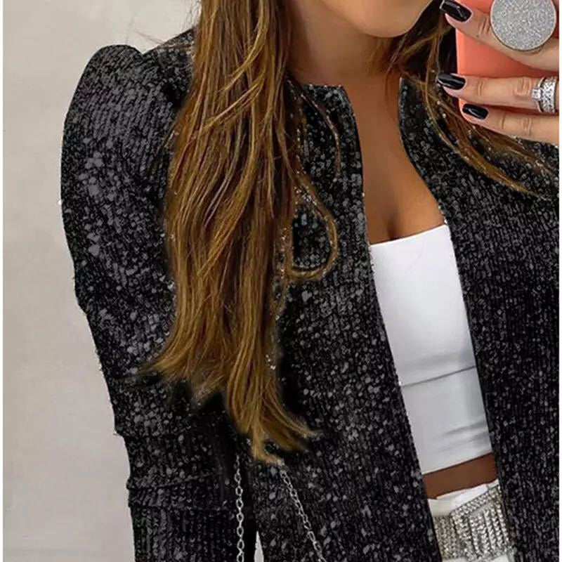 Sequin Short Casual Jacket